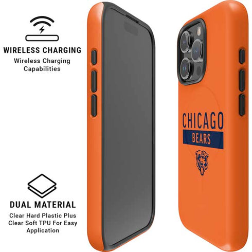 NFL Chicago Bears Orange Performance Series iPhone 16 Pro Magsafe Impact Case